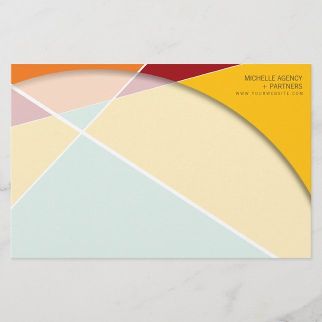 Papeterie Criss Cross Geometry Motif de style  (Devant)