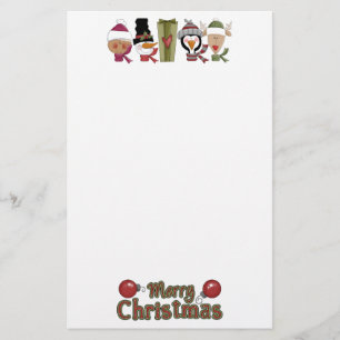 Papeterie Critère de Noël Papier à lettres