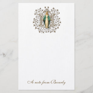 Papeterie Croix religieuse de la Sainte Vierge Marie