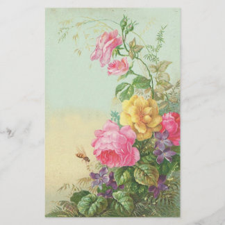Papeterie Cru floral stationnaire