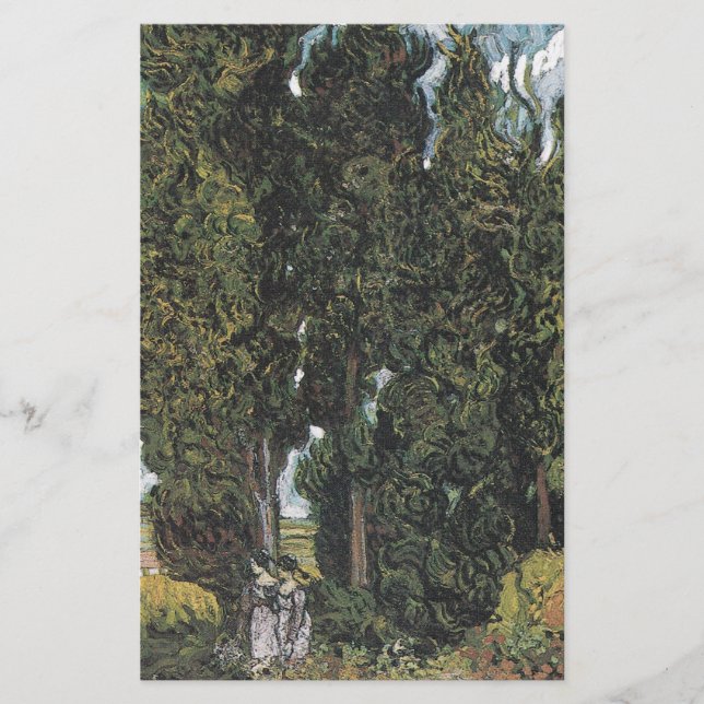 Papeterie Cyprès par Van Gogh (Devant)
