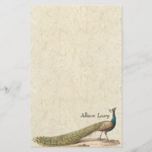 Papeterie d'animaux de faune d'oiseau de paon