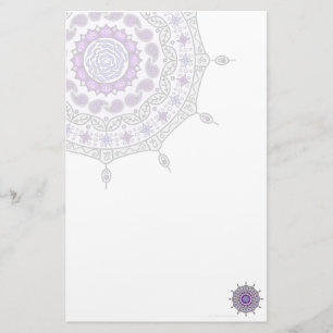 Papeterie d'argent d'imaginaire de Mehndi