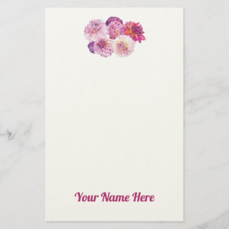 Papeterie Dazzling Dahlias Personalized Stationery