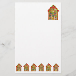 Papeterie de Chambre de pain d'épice de Noël