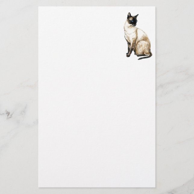 Papeterie de chat siamois (Devant)