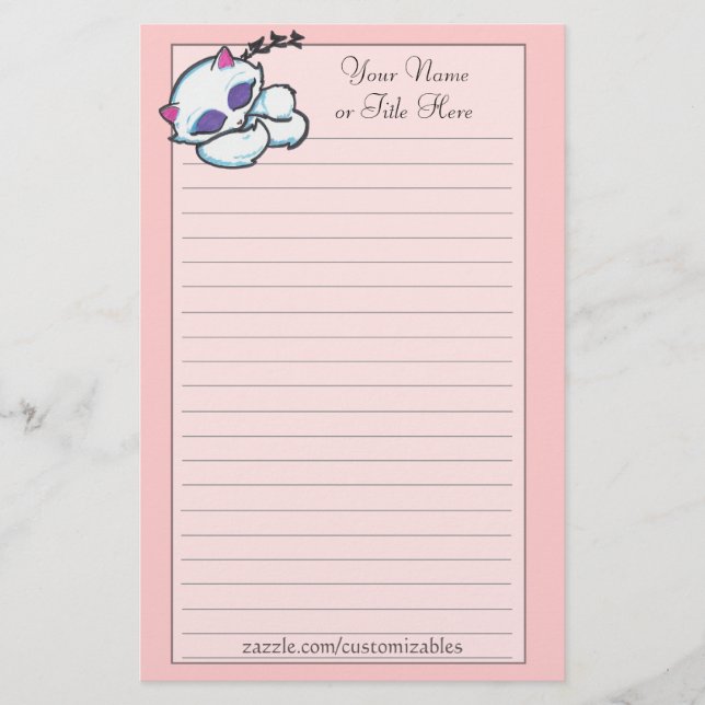 Papeterie de chaton de sommeil (Devant)