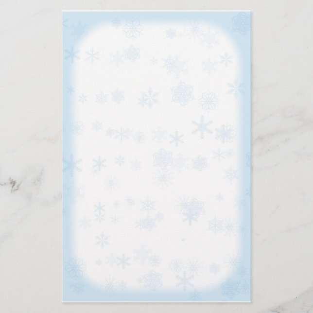 Papeterie de flocon de neige d'hiver (Devant)