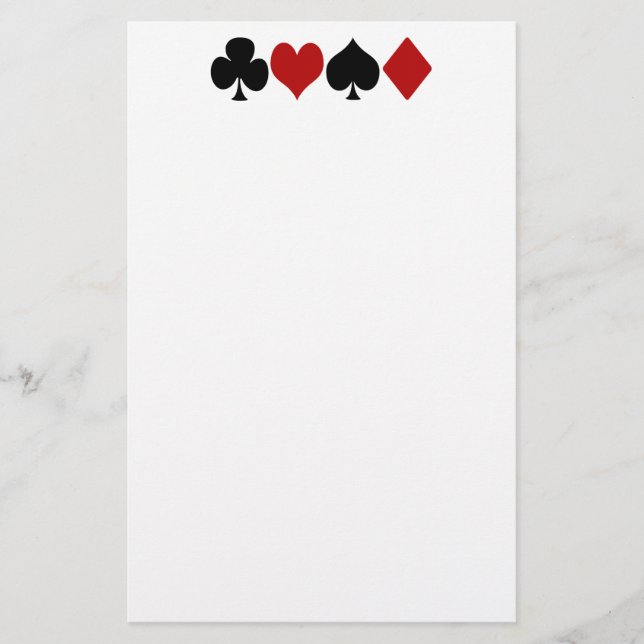 Papeterie de jeu de carte (Devant)
