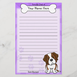 Papeterie de Kawaii St Bernard