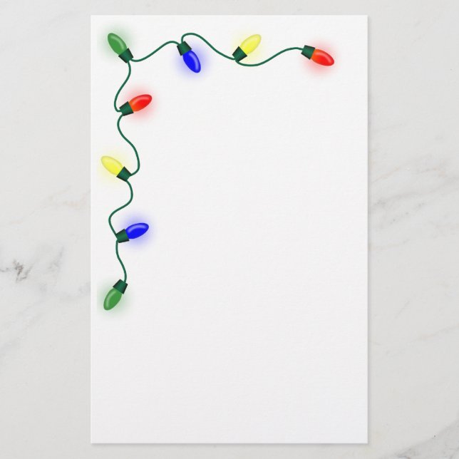 Papeterie de lumières de Noël (Devant)