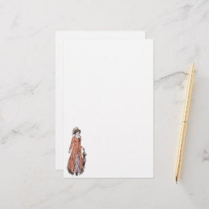 Papeterie de mode Régence - Dame #2