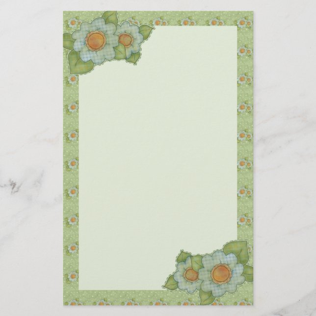 Papeterie de motifs de fleur (Devant)