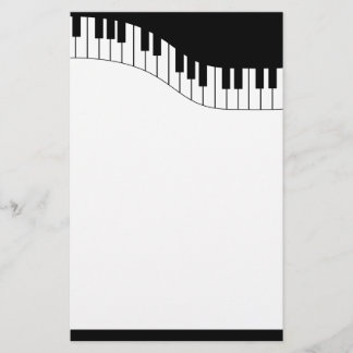 Papeterie de musique de clavier de piano