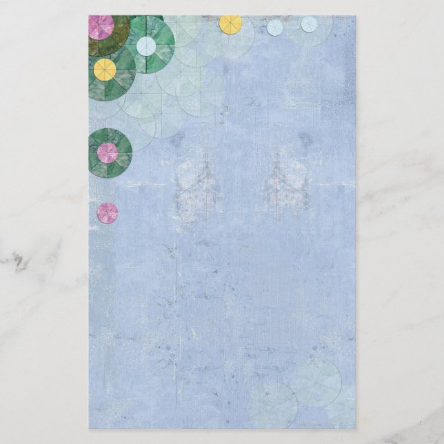 papeterie de nénuphars abstraits (Devant)