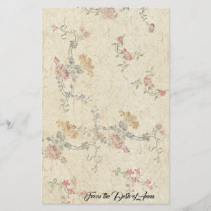 Papeterie de papier faite main de Faux floral de