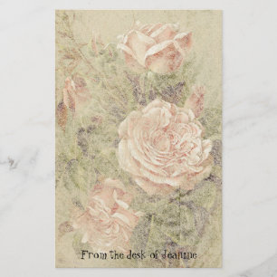 Papeterie de papier faite main de Faux rose de