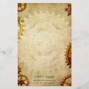 Papeterie de papier vintage de Steampunk