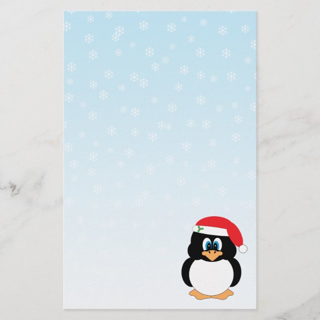 Papeterie de pingouin de Noël (Devant)