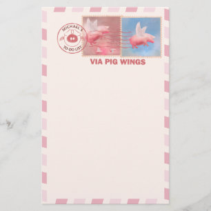 Papeterie de poterie de porc volante