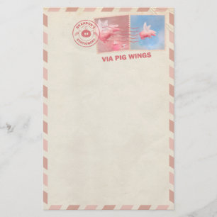 Papeterie de poterie de porc volante