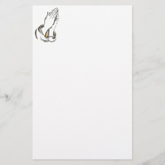 Papeterie de prière de mains de KRW (Devant)