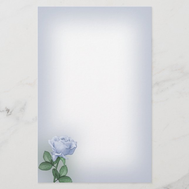 Papeterie de rose de bleu (Devant)
