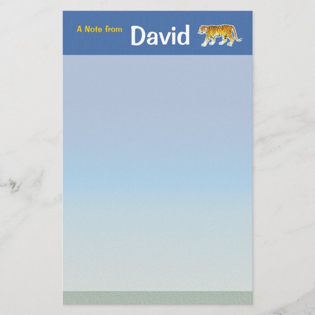 Papeterie de tigre (Devant)