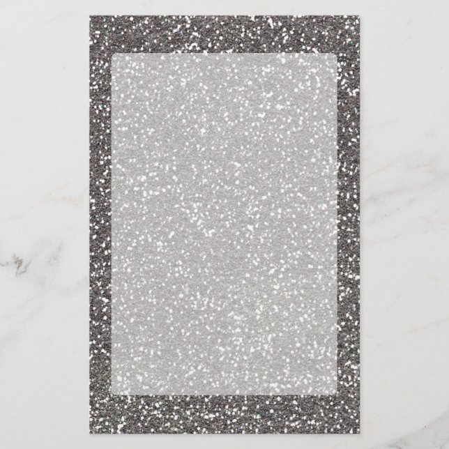 Papeterie Décor de texture au charbon de bois d'argent (Devant)
