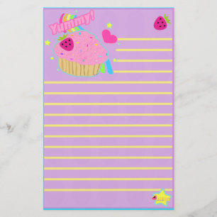 Papeterie délicieuse de petit gâteau