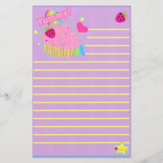 Papeterie délicieuse de petit gâteau