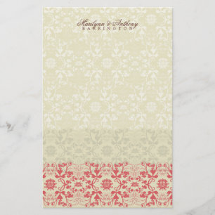 Papeterie Dentelles Damask Merci