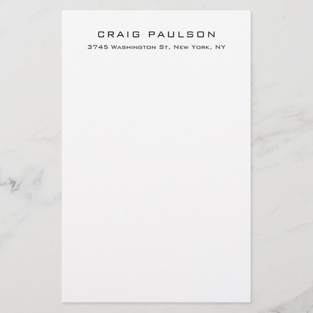 Papeterie Design classique simple minimaliste élégant (Devant)