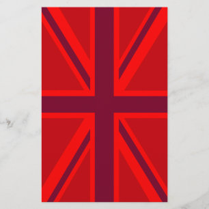 Papeterie Design Union Jack à accent rouge
