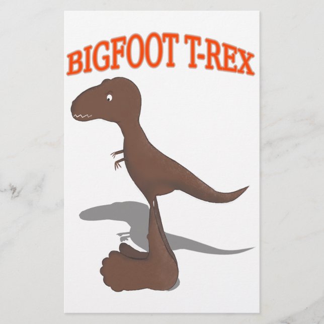 Papeterie Dessin T-Rex Bigfoot (Devant)