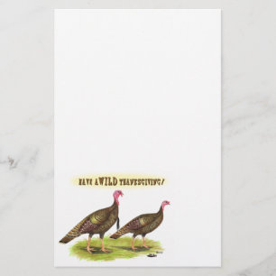 Papeterie Dinde sauvage Thanksgiving