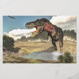 Papeterie Dinosaure de Tarbosaurus - 3D rendent