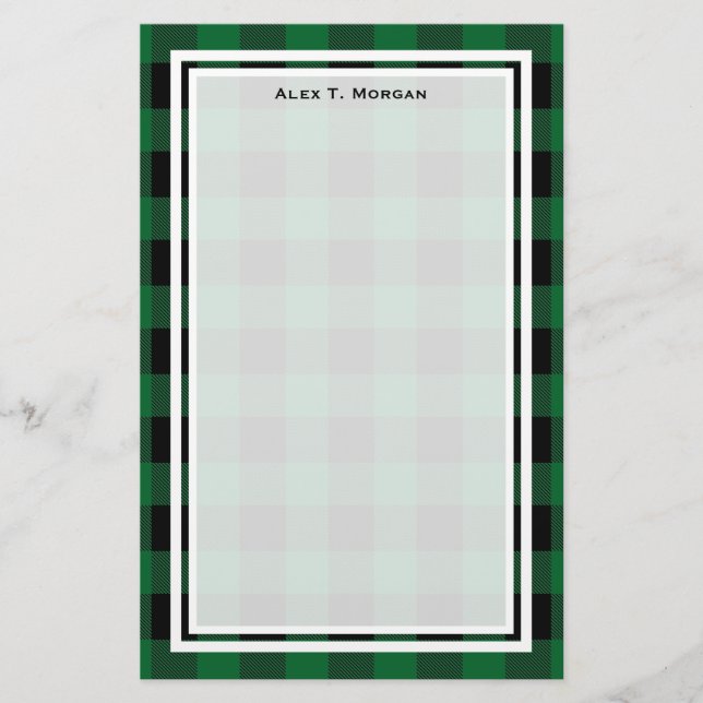 Papeterie do-it-yourself BG Buffalo Plaid Tartan Black Fores (Devant)