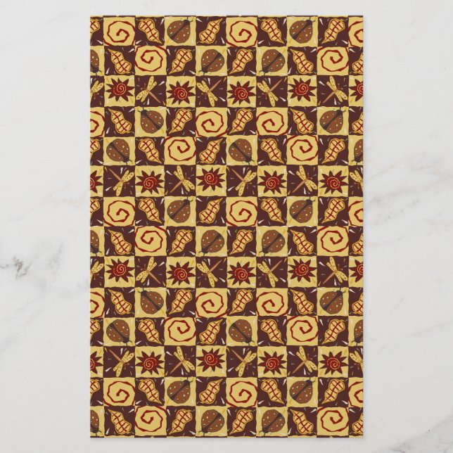 Papeterie Doodles d'automne (Devant)