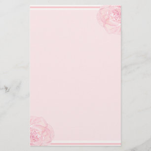 Papeterie Doucement frontière de rose de rose
