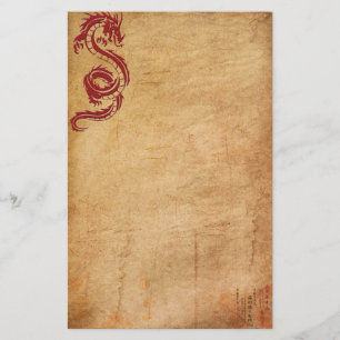 Papeterie Dragon oriental rouge II