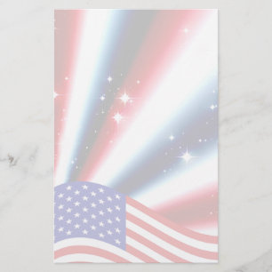 Papeterie drapeau américain éclat de fierté