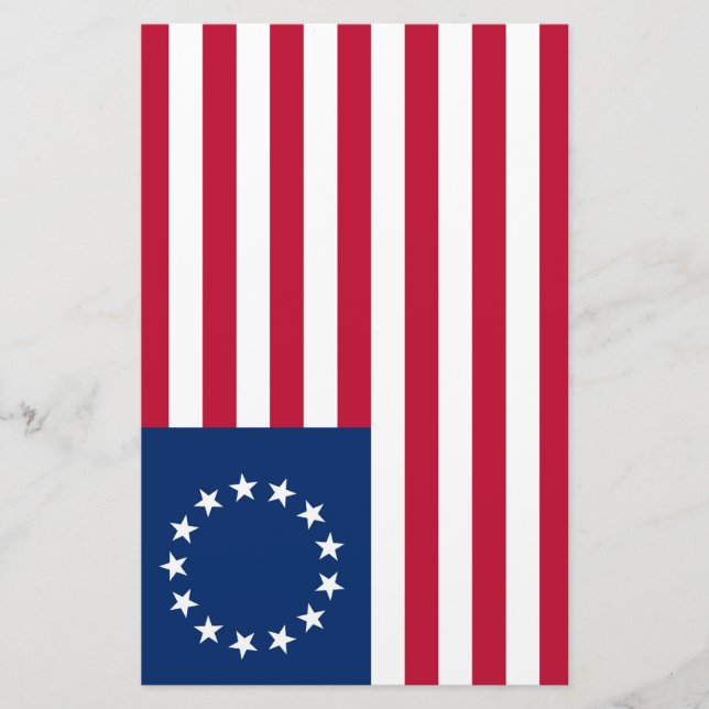 Papeterie Drapeau Betsy Ross (Devant)