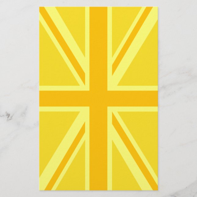 Papeterie Drapeau britannique Union Jack très jaune (Devant)