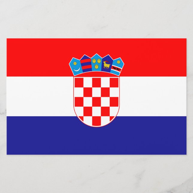 Papeterie Drapeau de Croatie (Devant)