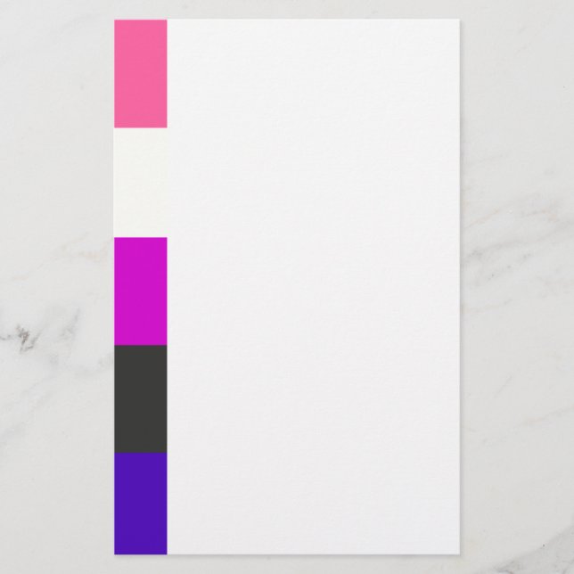 Papeterie Drapeau de Genderfluid (Devant)