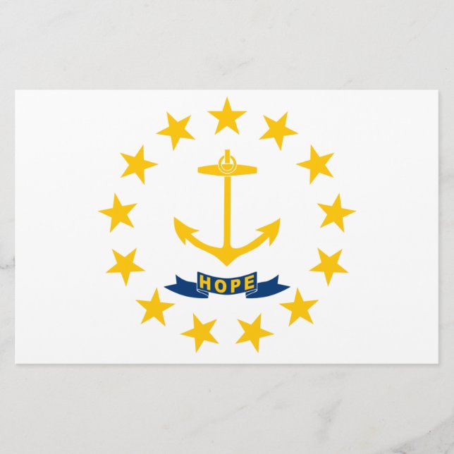 Papeterie Drapeau de l'État de Rhode Island (Devant)
