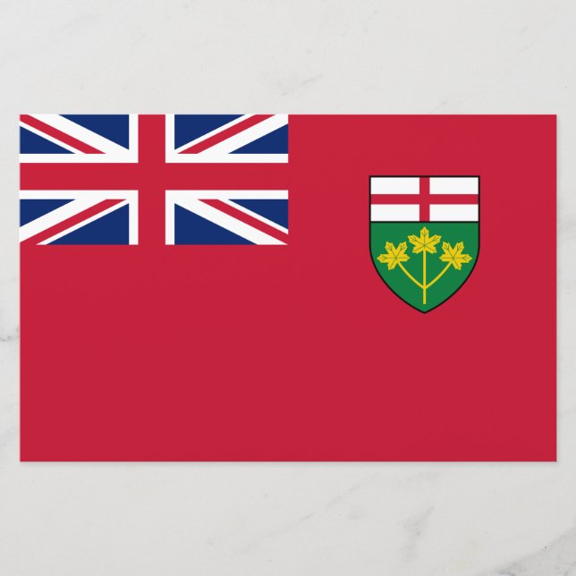 Papeterie drapeau de l'Ontario (Devant)