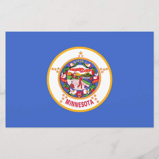 Papeterie Drapeau d'État du Minnesota (Devant)