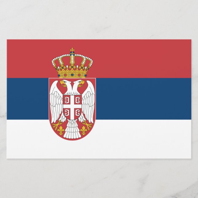 Papeterie Drapeau serbe (Devant)